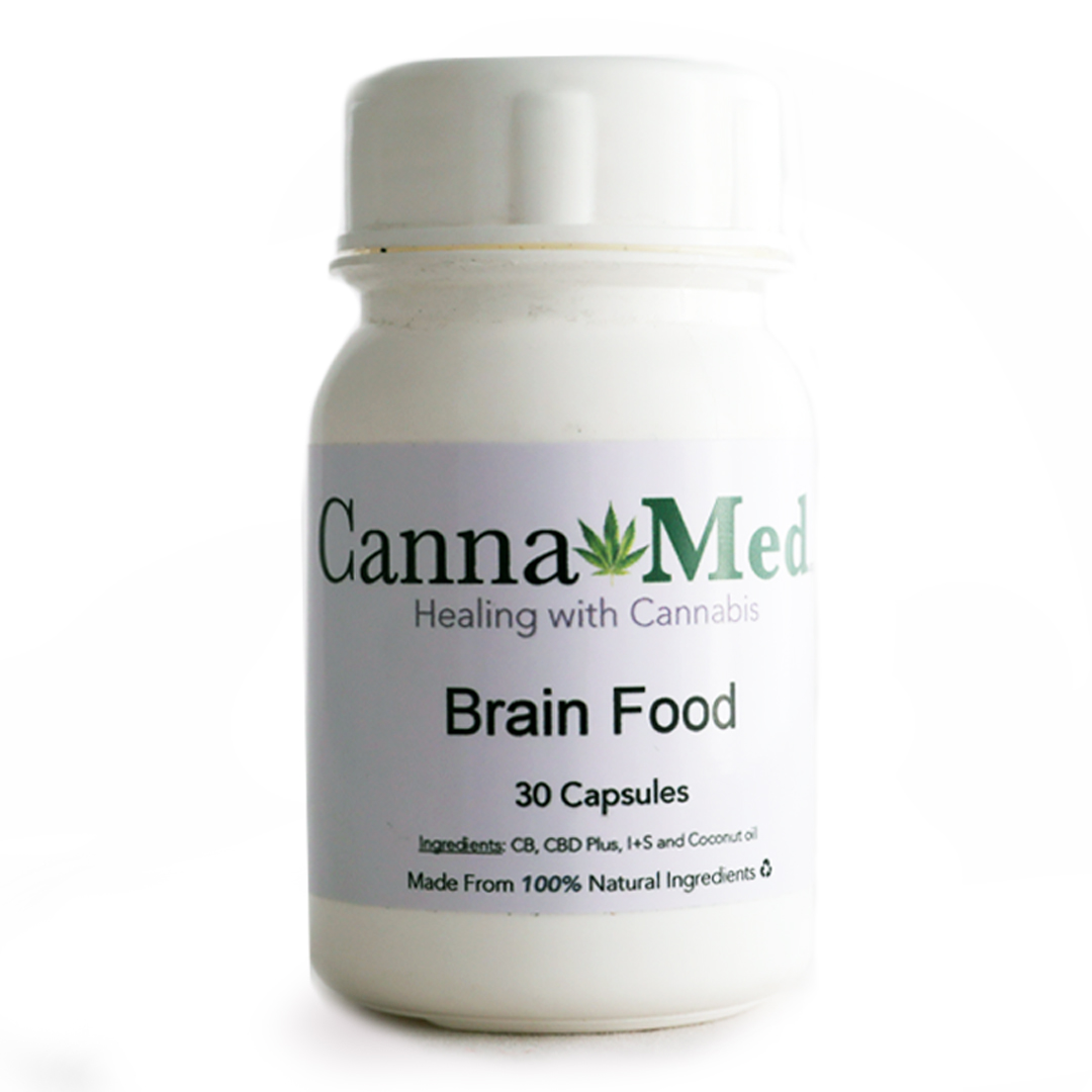 Brain Food over 30 Capsules (CBD, CBD Plus Sativa/Indica Blend)